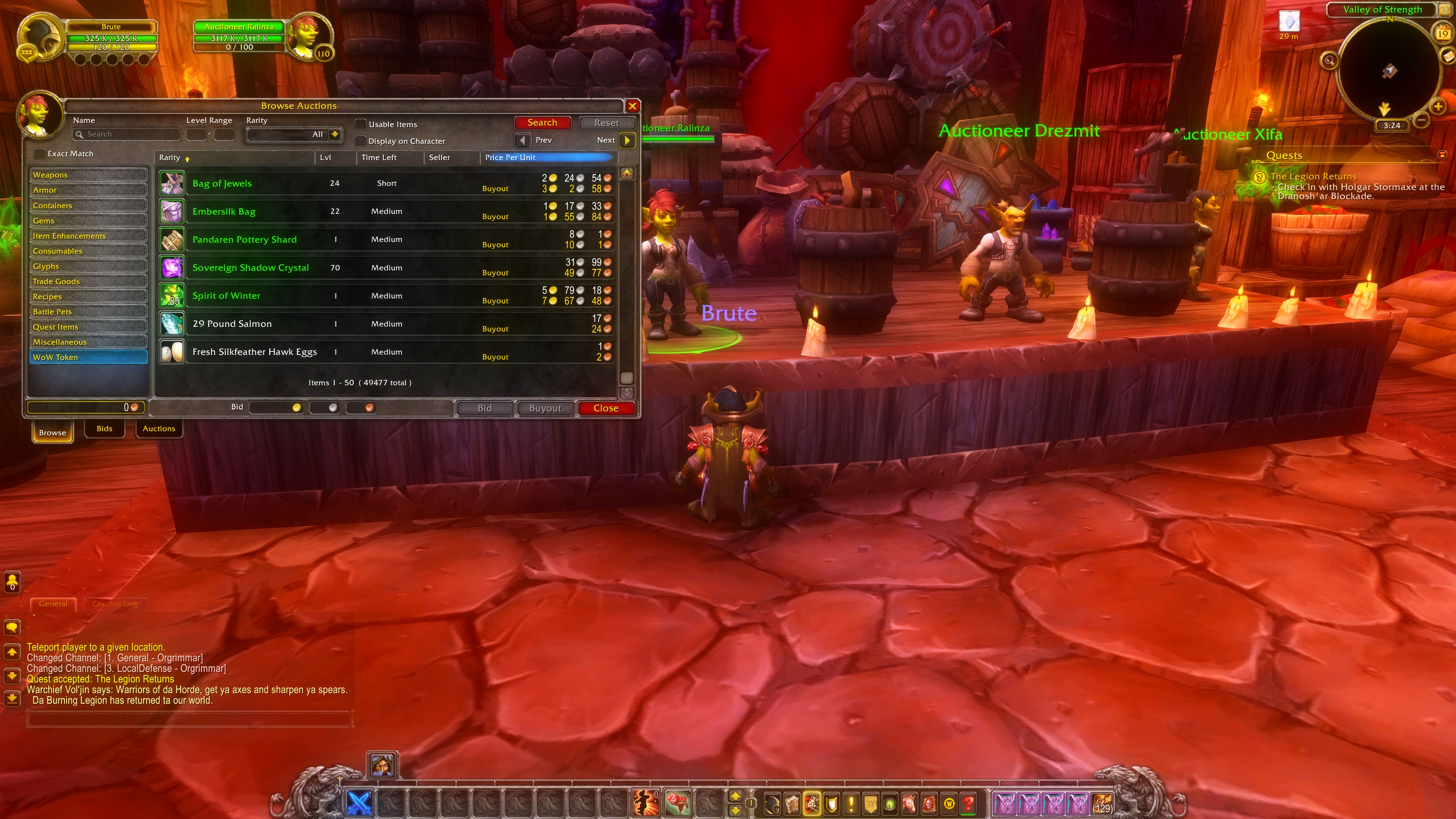 Bot Auction House – active economy